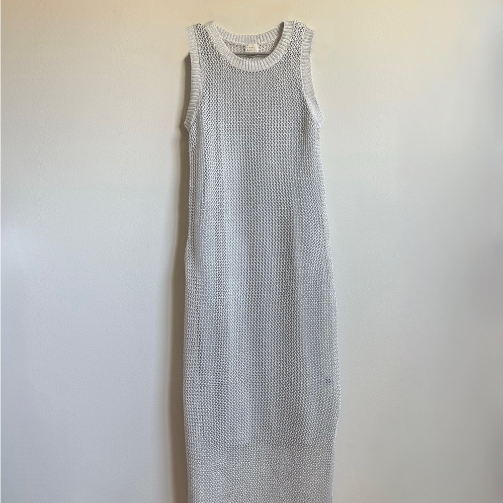 Silver sleeveless dress